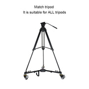 Kingjoy VX-600D Aluminium Alloy Camera Big Foot Wheel Tripod Pulley Base