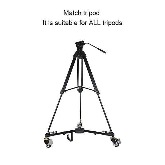 Kingjoy VX-600D Aluminium Alloy Camera Big Foot Wheel Tripod Pulley Base