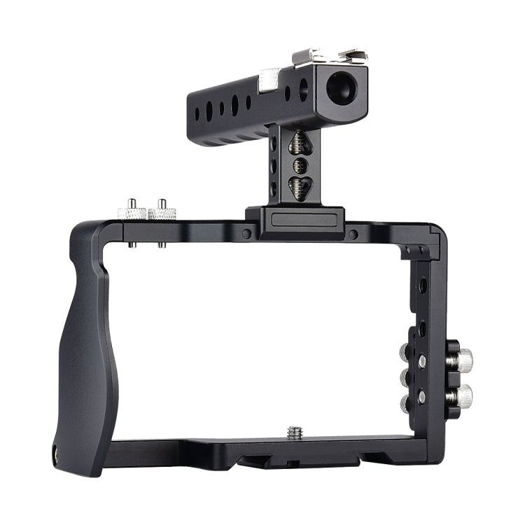 YELANGU C6 Camera Video Cage Handle Stabilizer for Sony A6000 / A6300 / A6500 / A6400(Black) - Camera Cage by YELANGU | Online Shopping South Africa | PMC TechLife | Buy Now Pay Later Mobicred