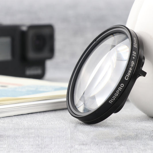 RUIGPRO for GoPro HERO 7/6 /5 Professional 52mm 10X Close-up Lens Filter with Filter Adapter Ring & Lens Cap - Lens Filter by RUIGPRO | Online Shopping South Africa | PMC Jewellery | Buy Now Pay Later Mobicred