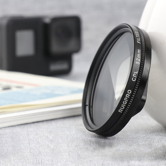 RUIGPRO for GoPro HERO 7/6 /5 Professional 52mm CPL Lens Filter with Filter Adapter Ring & Lens Cap - Lens Filter by RUIGPRO | Online Shopping South Africa | PMC Jewellery | Buy Now Pay Later Mobicred