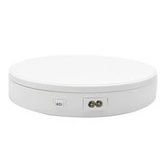 22cm Electric Rotating Turntable Display Stand Live Video Shooting Props Turntable Jewelry Shoes Display Platform, US Plug(White)