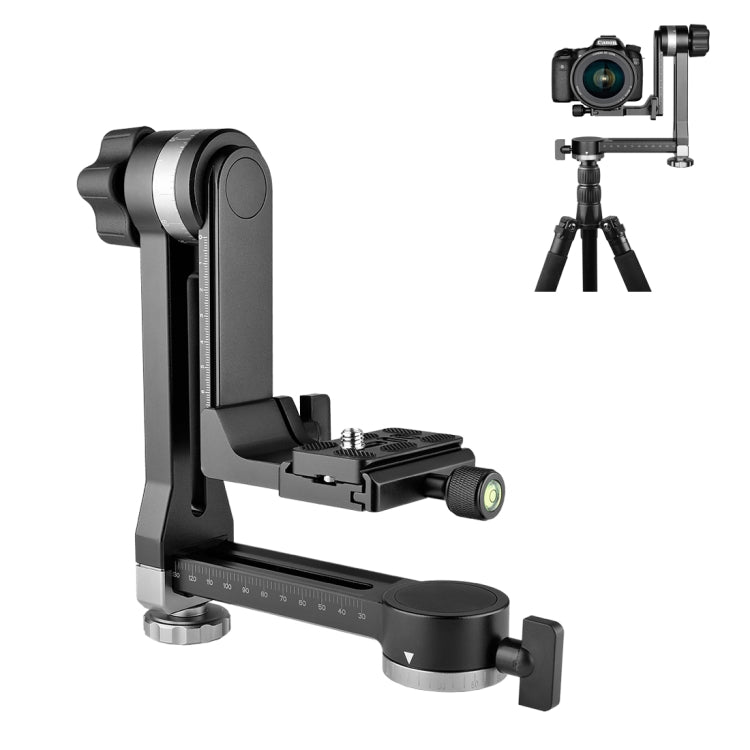 YELANGU A171 YLG0401E-C 360 Degree Rotation Horizontal Cantilever Gimbal Tripod Head for Home DV and SLR Cameras (Black) - Tripod Heads by YELANGU | Online Shopping South Africa | PMC TechLife | Buy Now Pay Later Mobicred