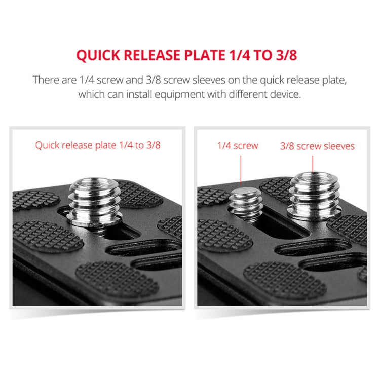 YELANGU A171 YLG0401E-C 360 Degree Rotation Horizontal Cantilever Gimbal Tripod Head for Home DV and SLR Cameras (Black) - Tripod Heads by YELANGU | Online Shopping South Africa | PMC TechLife | Buy Now Pay Later Mobicred