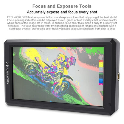 FEELWORLD F6 1920x1080 5.5 inch IPS Screen HDMI 4K Camera Field Monitor - free shipping - PMC Jewellery - Order now!