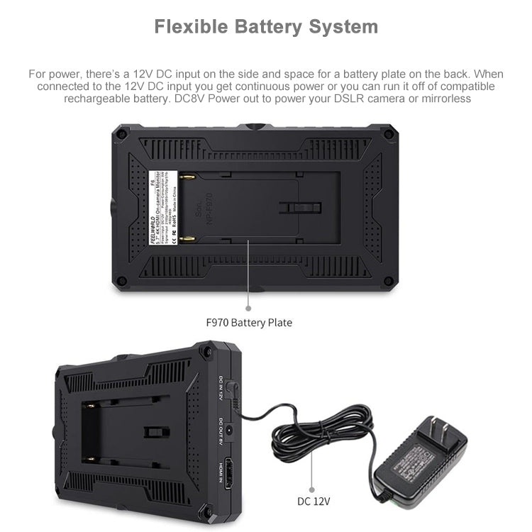 FEELWORLD F6 1920x1080 5.5 inch IPS Screen HDMI 4K Camera Field Monitor - free shipping - PMC Jewellery - Order now!
