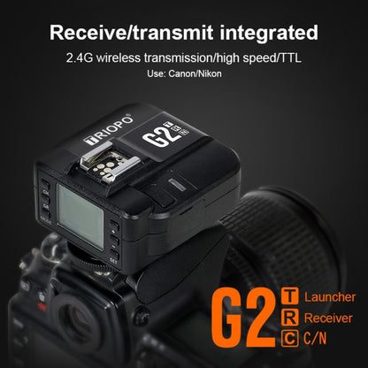 TRIOPO G2 Wireless Flash Trigger 2.4G Receiving / Transmitting Dual Purpose TTL High-speed Trigger for Nikon Camera - free shipping - PMC Jewellery - Order now!