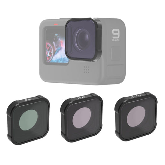 JSR KB Series CPL+ND8+ND16 Lens Filter for GoPro HERO13 Black /12 Black /11 Black /10 Black /9 Black - free shipping - PMC Jewellery - Order now!