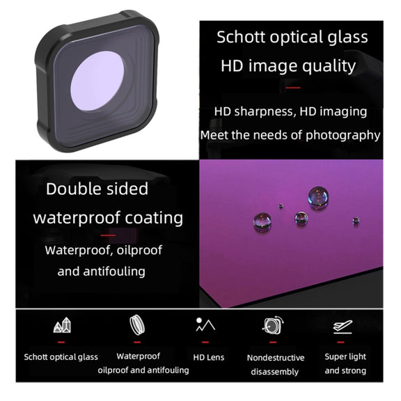 JSR KB Series CPL+ND8+ND16 Lens Filter for GoPro HERO13 Black /12 Black /11 Black /10 Black /9 Black