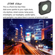 JSR KB Series STAR+CPL+NIGHT+ND8+ND16+ND32 Lens Filter for GoPro HERO13 Black /12 Black /11 Black /10 Black /9 Black