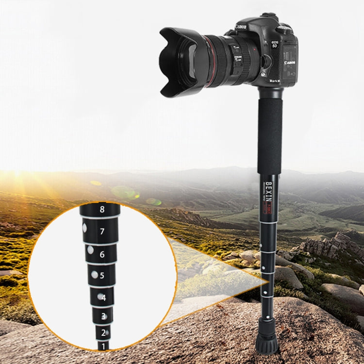 BEXIN P308D Portable Travel Outdoor DSLR Camera Aluminum Alloy Monopod Holder (Black) - free shipping - PMC TechLife - Order now!