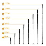 BEXIN P308D Portable Travel Outdoor DSLR Camera Aluminum Alloy Monopod Holder (Black)
