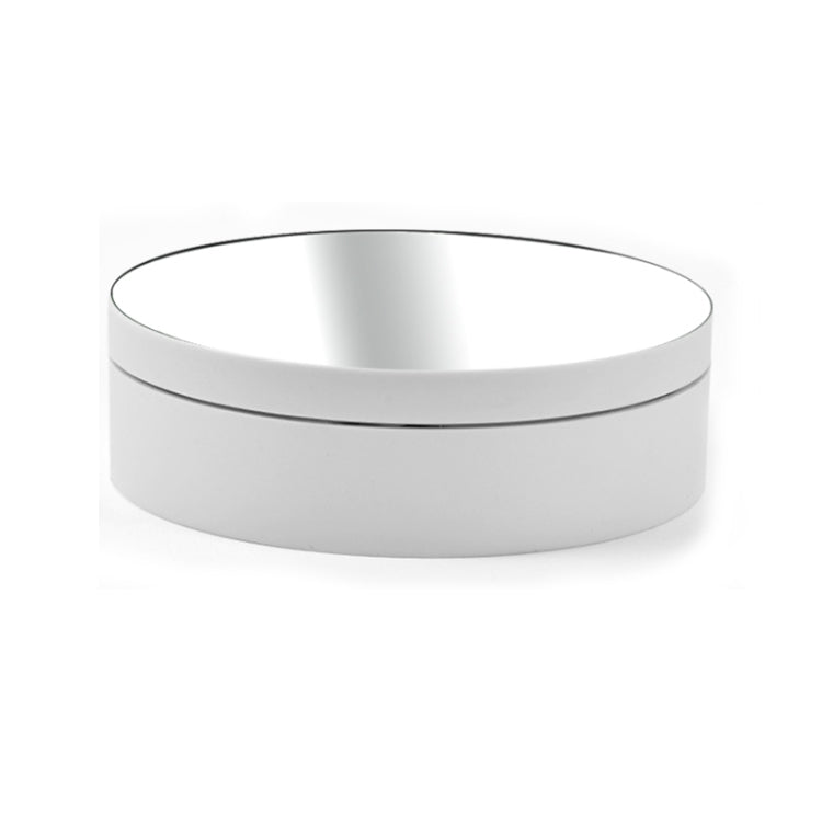 12cm 360 Degree Rotating Turntable Mirror Electric Display Stand Video Shooting Props Turntable, Load: 3kg (White)