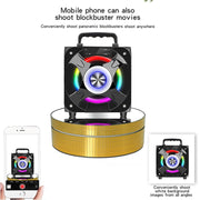 12cm 360 Degree Rotating Turntable Mirror Electric Display Stand Video Shooting Props Turntable, Load: 3kg (White)