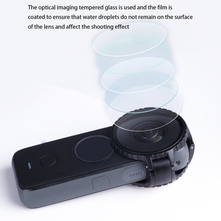 Lens Guard Protective Glass Cover for Insta360 One X2(Black)