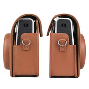 Full Body Camera Retro PU Leather Case Bag with Strap for FUJIFILM instax mini 40 (Brown)