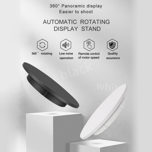 42cm Electric Rotating Display Stand Video Shooting Props Turntable, Load: 100kg, Plug-in Power, UK Plug(White)