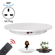 60cm Electric Rotating Display Stand Props Turntable, Load: 100kg, Plug-in Power, UK Plug(White)