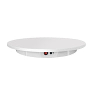 60cm Electric Rotating Display Stand Props Turntable, Load: 100kg, Plug-in Power, UK Plug(White)