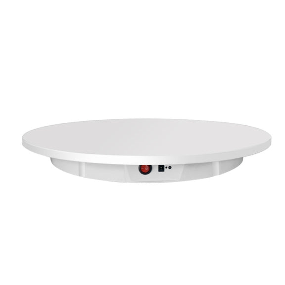 60cm Electric Rotating Display Stand Props Turntable, Load: 100kg, Plug-in Power, UK Plug(White)