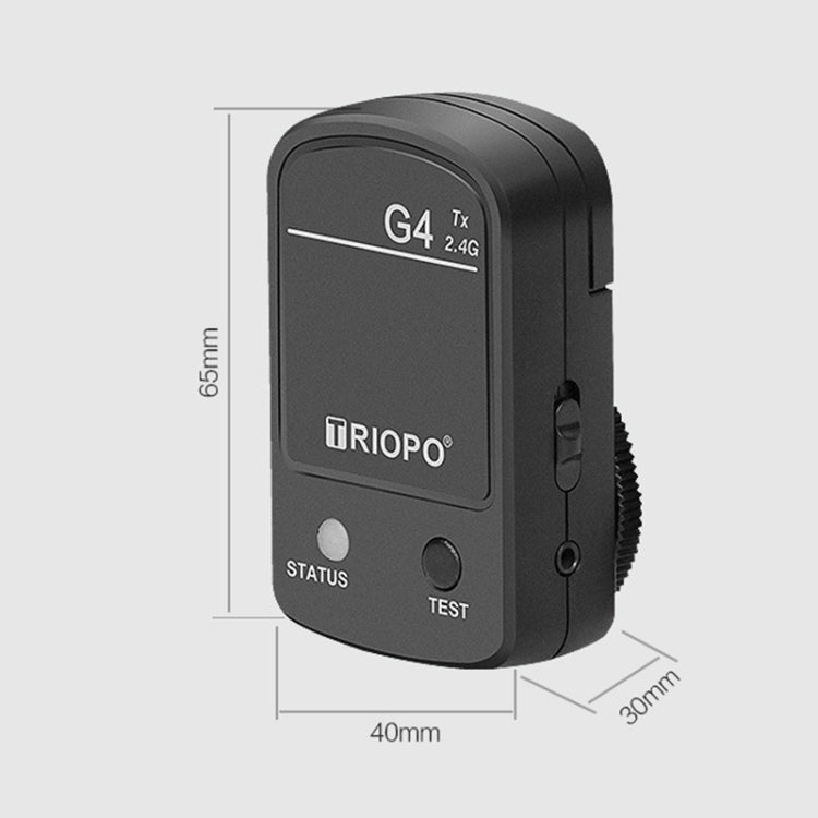 TRIOPO G4 2.4G Wireless Flash Speedlite Trigger with Hot Shoe (Black) - free shipping - PMC Jewellery - Order now!