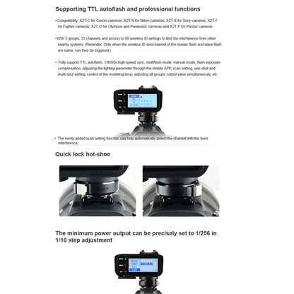 Godox X2T-C E-TTL II Bluetooth Wireless Flash Trigger for Canon (Black) - free shipping - PMC Jewellery - Order now!