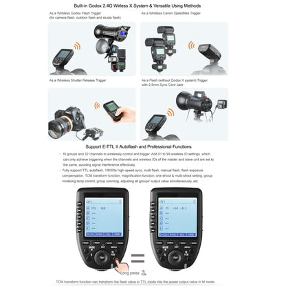 Godox Xpro-C TTL Wireless Flash Trigger for Canon (Black) - free shipping - PMC Jewellery - Order now!