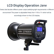 Godox QT600IIM 600Ws 1/8000s High Speed  Strobe Studio Flash Light(AU Plug)