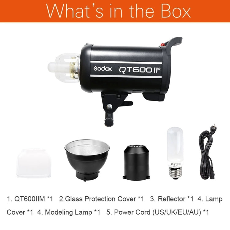 Godox QT600IIM 600Ws 1/8000s High Speed  Strobe Studio Flash Light(AU Plug) - free shipping - PMC Jewellery - Order now!