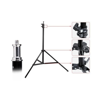 Godox SN304 2.0m Height Photography Aluminum Light Stand for Studio Flash Light (Black) - free shipping - PMC Jewellery - Order now!