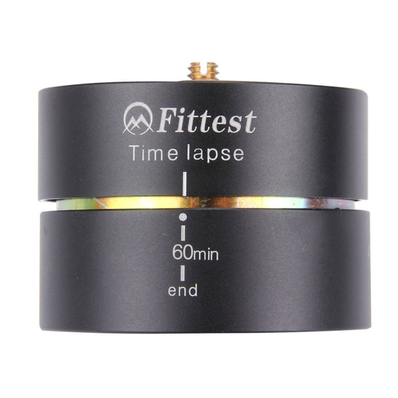 Fittest 360TL 360 Degrees Panning Rotating Panorama Cylindrical PTZ 60min / 45min / 30min / 15min Time Lapse Stabilizer Tripod Adapter with 2kg Bearing for  for GoPro HERO9 Black / HERO8 Black /7 /6 / ...  Other Action Cameras & Micro Single & DSLR Camera