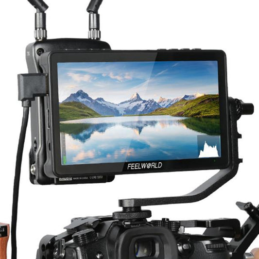 FEELWORLD F5 Pro V4 6 inch Touch Screen DSLR Camera Field Monitor 3D LUT 4K HDMI Input Output Tilt Arm - free shipping - PMC Jewellery - Order now!