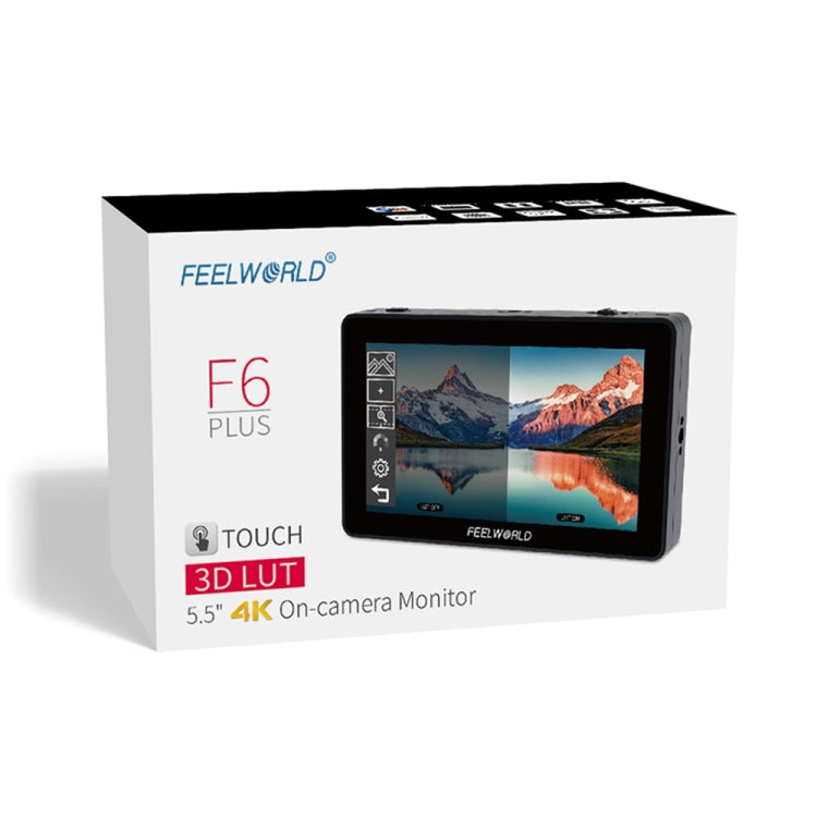 FEELWORLD F6 Plus V2 6 inch 3D LUT Touch Screen DSLR Camera Field Monitor, IPS FHD1920x1080 4K HDMI Input & Output, with Tilt Arm - free shipping - PMC Jewellery - Order now!