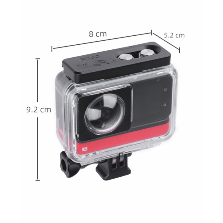 For Insta360 One RS 360 Edition 60m Underwater Depth Diving Case Water-resistant Housing(Transparent)