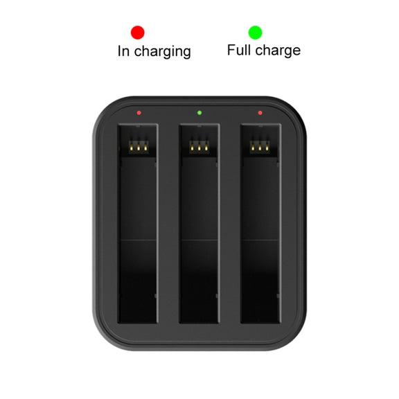 For Insta360 X3 / One X2 Tri-Slot Batteries Fast Charger(Black)