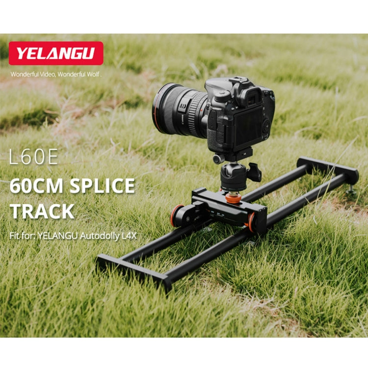 YELANGU YLG0119A 60cm Splicing Slide Rail Track + Trolley Rail Buckle for SLR Cameras / Video Cameras(Black) - free shipping - PMC TechLife - Order now!