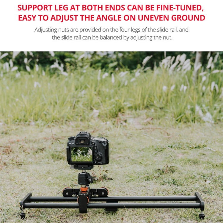 YELANGU YLG0119A 60cm Splicing Slide Rail Track + Trolley Rail Buckle for SLR Cameras / Video Cameras(Black) - free shipping - PMC TechLife - Order now!