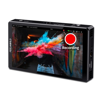 FEELWORLD CUT6S 6-inch Touch Screen Monitor Recorder FHD IPS 4K HDMI 3G-SDI Camera Field Monitor (Black) - free shipping - PMC Jewellery - Order now!
