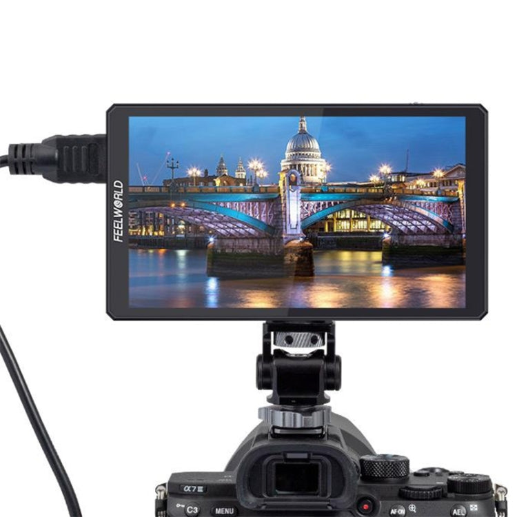 FEELWORLD CUT6S 6-inch Touch Screen Monitor Recorder FHD IPS 4K HDMI 3G-SDI Camera Field Monitor (Black) - free shipping - PMC Jewellery - Order now!