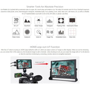 FEELWORLD CUT6S 6-inch Touch Screen Monitor Recorder FHD IPS 4K HDMI 3G-SDI Camera Field Monitor (Black)