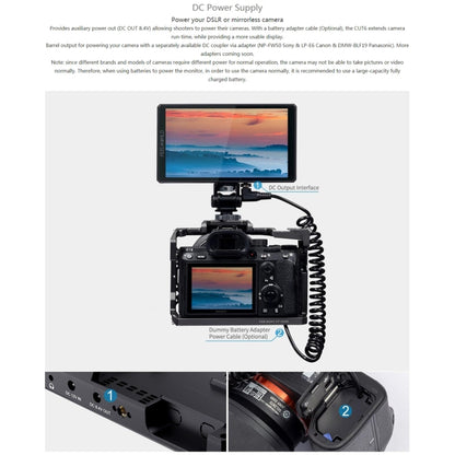 FEELWORLD CUT6 6-inch Touch Screen Monitor Recorder FHD IPS 4K HDMI Camera Field Monitor (Black) - free shipping - PMC Jewellery - Order now!