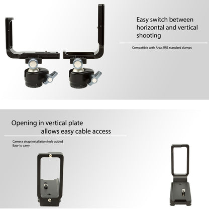 FITTEST FLN-D850 Vertical Shoot Quick Release L Plate Bracket Base Holder for Nikon D850(Black) - free shipping - PMC Jewellery - Order now!