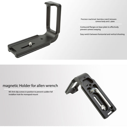 FITTEST FLN-D850 Vertical Shoot Quick Release L Plate Bracket Base Holder for Nikon D850(Black) - free shipping - PMC Jewellery - Order now!
