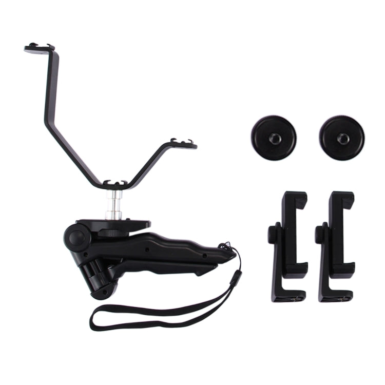 Smartphone Live Broadcast Bracket Grip Folding Tripod Holder Kits with 2x Phone Clips , For iPhone, Galaxy, Huawei, Xiaomi, HTC, Sony, Google and other Smartphones - free shipping - PMC TechLife - Order now!
