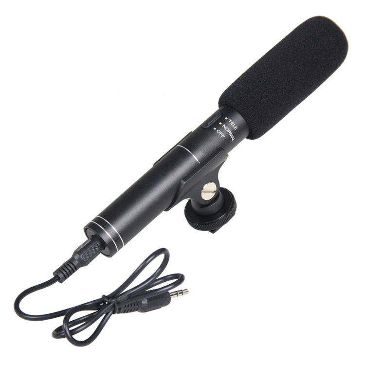 YELANGU YLG1401A Double Back Pole Professional Condenser Shotgun Microphone for DSLR & DV Camcorder(Black) - Camera Microphone by YELANGU | Online Shopping South Africa | PMC TechLife | Buy Now Pay Later Mobicred