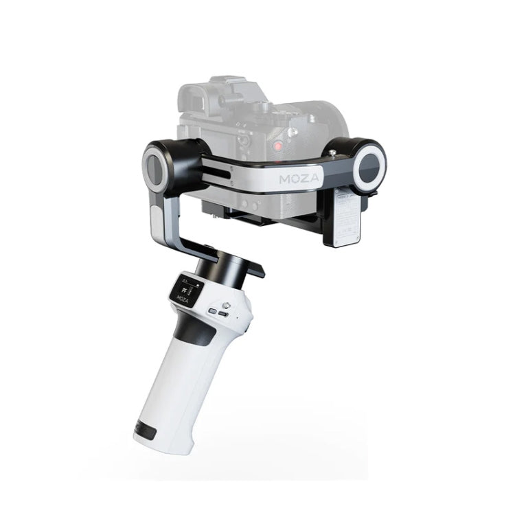 MOZA AirCross S 3 Axis Foldable Handheld Gimbal Stabilizer for DSLR Cameras and Smart Phone (White) - free shipping - PMC Jewellery - Order now!