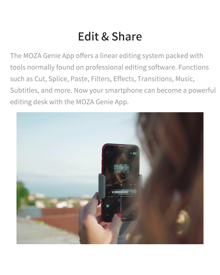 MOZA Mini MX 3 Axis Foldable Handheld Gimbal Stabilizer for Action Camera and Smart Phone(Grey) - free shipping - PMC Jewellery - Order now!