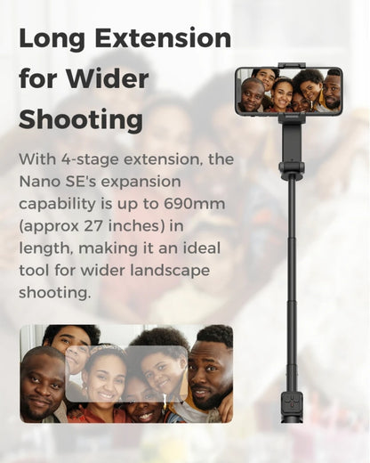 MOZA NANO SE Foldable Selfie Stick Handheld Gimbal Stabilizer for Smart Phone(Green) - free shipping - PMC Jewellery - Order now!