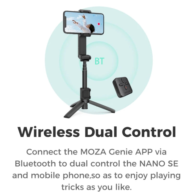 MOZA NANO SE Foldable Selfie Stick Handheld Gimbal Stabilizer for Smart Phone(Green) - free shipping - PMC Jewellery - Order now!