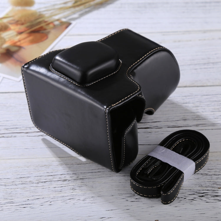 Full Body Camera PU Leather Case Bag with Strap for FUJIFILM XT10 / XT20 (16-50mm / 18-55mm Lens)(Black)
